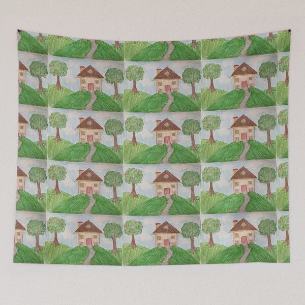 Item preview, Little House in the Country Drawing designed and sold by Taranodongirl7.