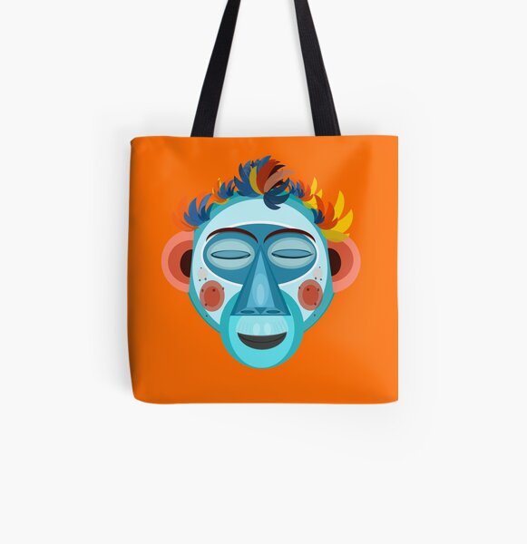 MOONKEY the Monkey - Meditación Bolsa estampada de tela