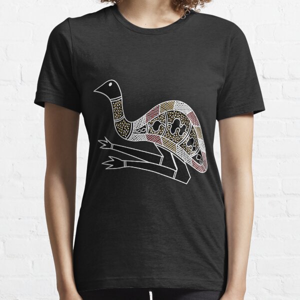 Authentic Aboriginal Art - Emu Essential T-Shirt
