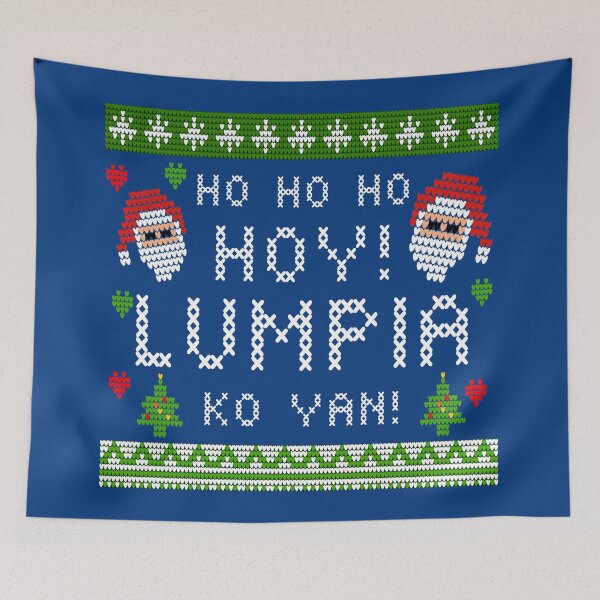 Item preview, HO HO HOY LUMPIA KO YAN SANTA PINOY CHRISTMAS designed and sold by aydapadi.