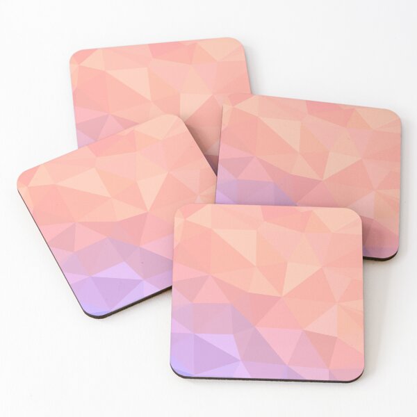 Item preview, Peach Violet Abstract Geometric Triangles Vector Pattern designed and sold by patternsoup.