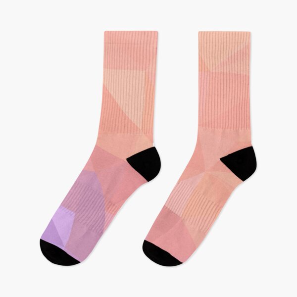 Item preview, Peach Violet Abstract Geometric Triangles Vector Pattern designed and sold by patternsoup.