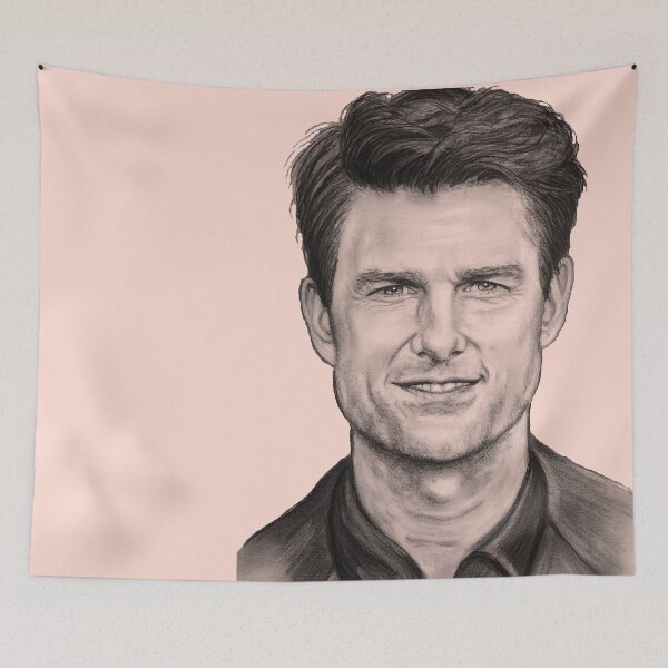 Item preview, Tommy Impossible original charcoal portrait drawing peach rose   designed and sold by GittaG74.