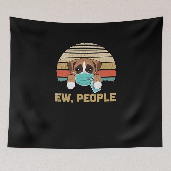Item preview, Ew People Funny Vintage Retro Boxer Mask Quarantine designed and sold by CreativeGift.