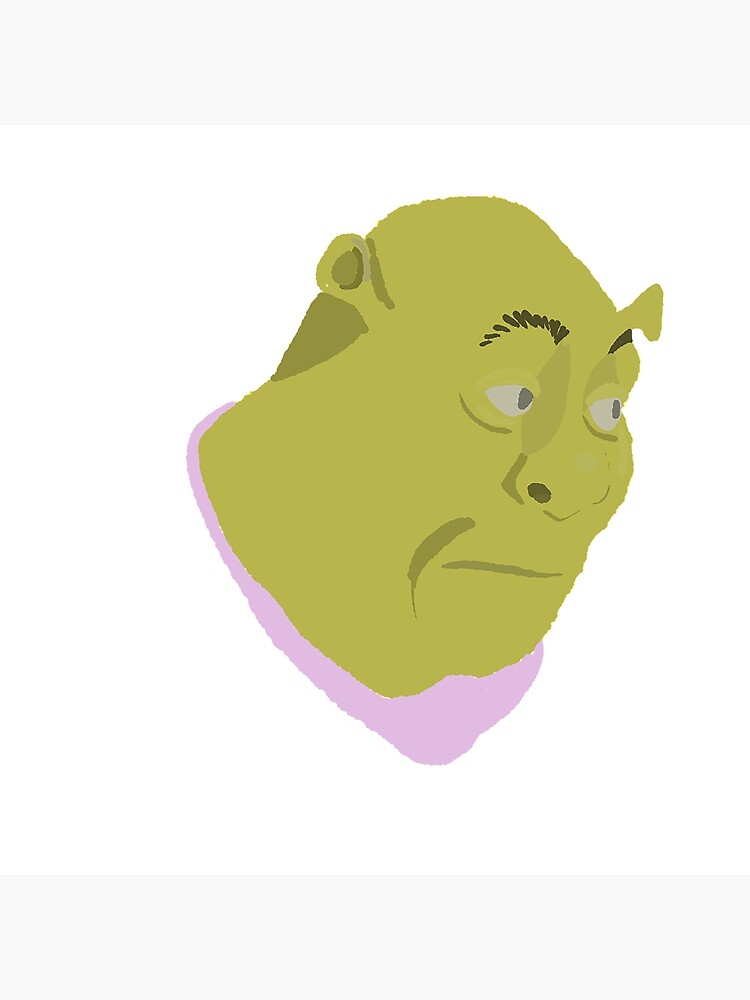 Shrek Face Meme Art Print for Sale by mylifeasgaia