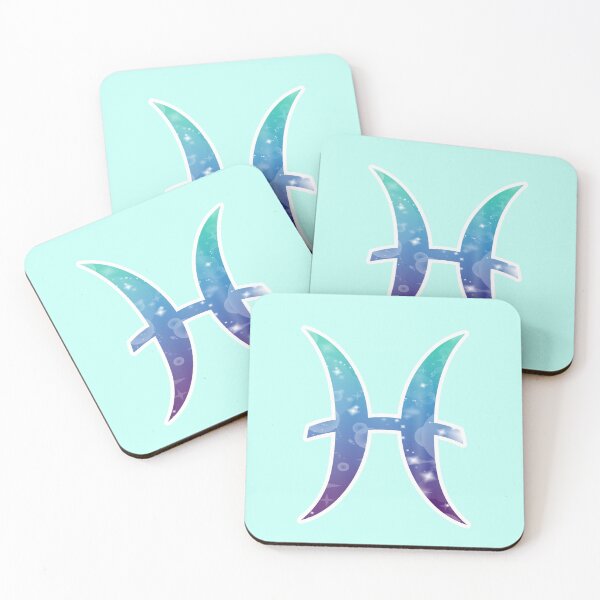 Item preview, Pisces Zodiac Symbol In Magical Mermaid Inspired Colors designed and sold by Bumblefuzzies.