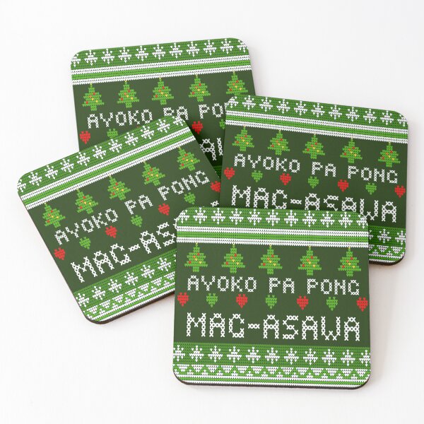 Item preview, PINOY UGLY XMAS SWEATER AYOKO PA PO MAG ASAWA GREEN designed and sold by aydapadi.