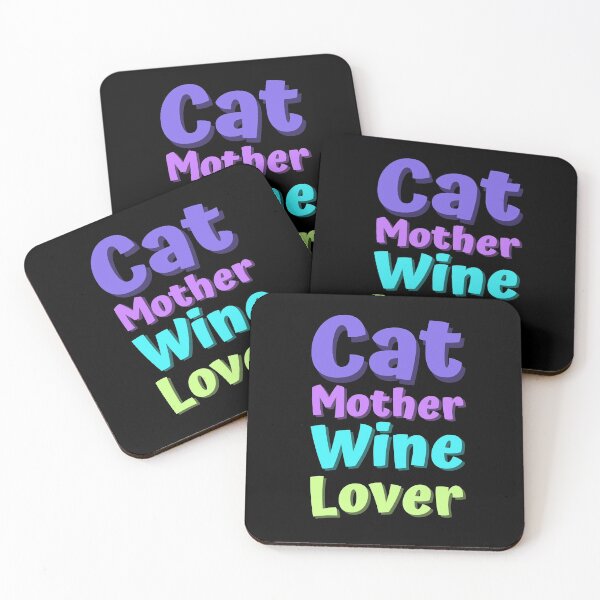 Item preview, Cat Mother Wine Lover, Funny Quote designed and sold by hectorgool.