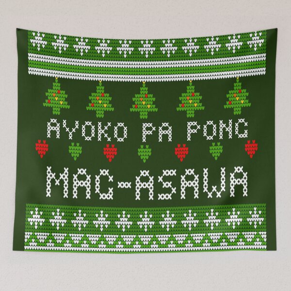 Item preview, PINOY UGLY XMAS SWEATER AYOKO PA PO MAG ASAWA GREEN designed and sold by aydapadi.