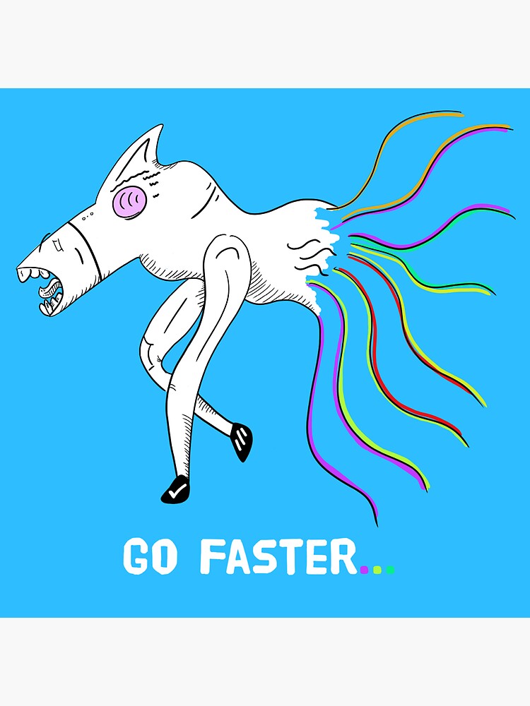 "Go Faster" Sticker by PlasticScotsman Redbubble