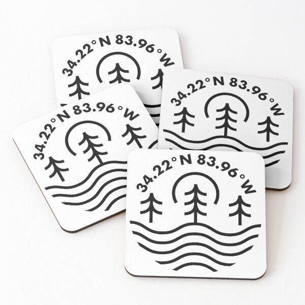 Item preview, Lake Lanier Coordinates designed and sold by HalpinDesign.