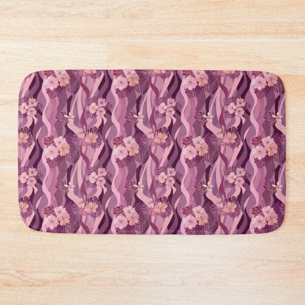 Item preview, Flower waves pattern designed and sold by urban-color.