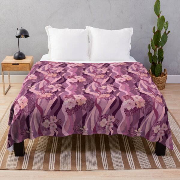 Item preview, Flower waves pattern designed and sold by urban-color.