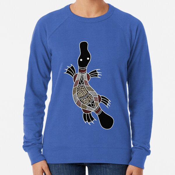 Authentic Aboriginal Art - Platypus Lightweight Sweatshirt
