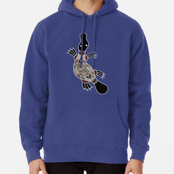Authentic Aboriginal Art - Platypus Pullover Hoodie