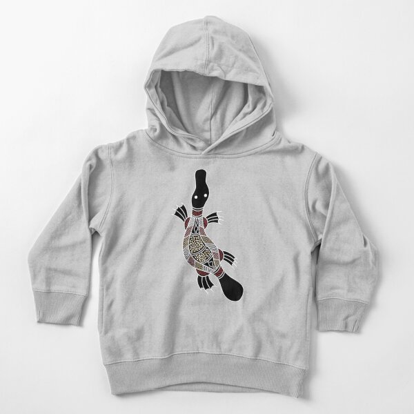 Authentic Aboriginal Art - Platypus Toddler Pullover Hoodie