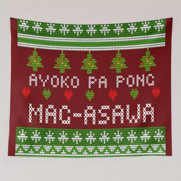 Item preview, PINOY UGLY XMAS SWEATER AYOKO PA PO MAG ASAWA RED designed and sold by aydapadi.