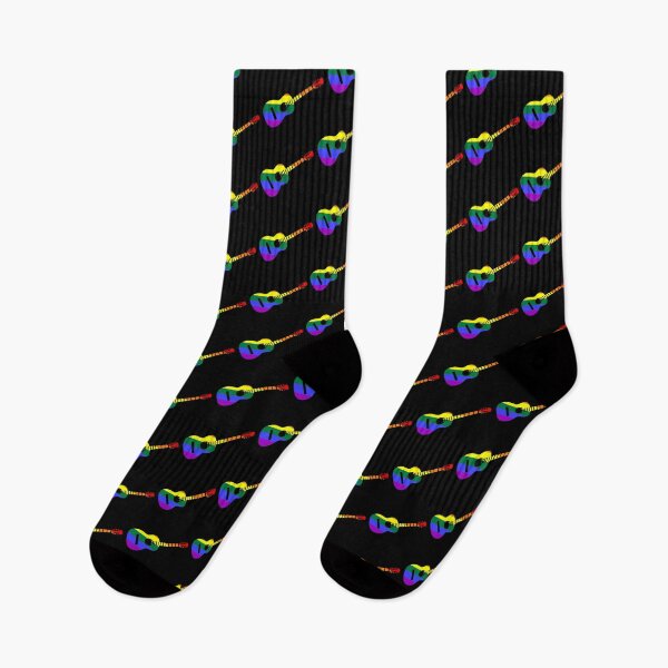 Item preview, Rainbow guitar Rainbow Pride By Bent Sentiments LGBT gay lesbian interest  designed and sold by bentsentiments.