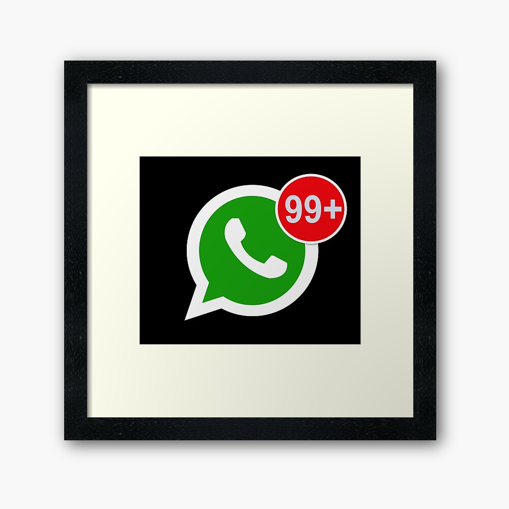 "WhatsApp Messages" Framed Art Print by SKpixel Redbubble