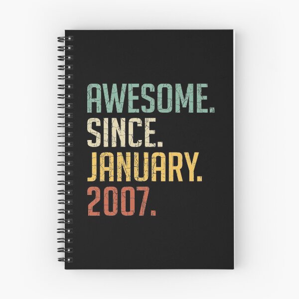 Item preview, Awesome Since January 2007 14th Birthday Gift 14 Years Old Vintage January 2007 designed and sold by Takatv.