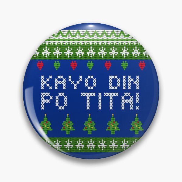 Item preview, UGLY CHRISTMAS SWEATER FILIPINO NAVY BLUE designed and sold by aydapadi.