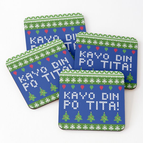 Item preview, UGLY CHRISTMAS SWEATER FILIPINO NAVY BLUE designed and sold by aydapadi.