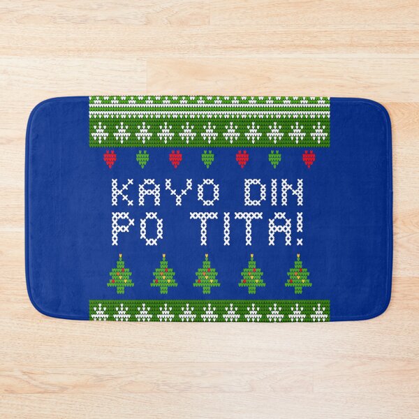 Item preview, UGLY CHRISTMAS SWEATER FILIPINO NAVY BLUE designed and sold by aydapadi.