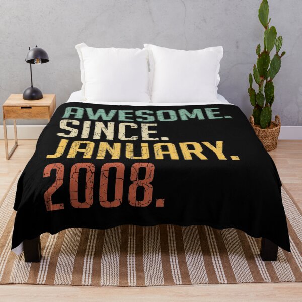 Item preview, Awesome Since January 2008 13rd Birthday Gift 13 Years Old Vintage January 2008 designed and sold by Takatv.