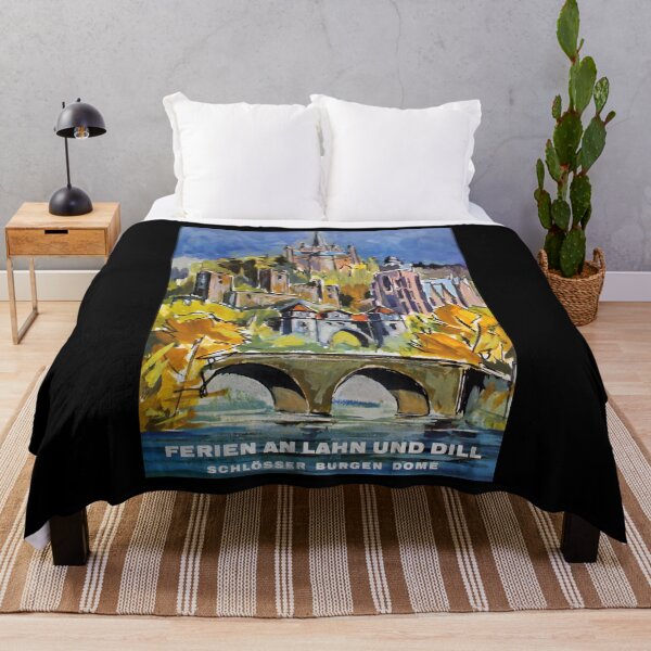 Item preview, Lahn und Dill retro poster designed and sold by CorasPosters.