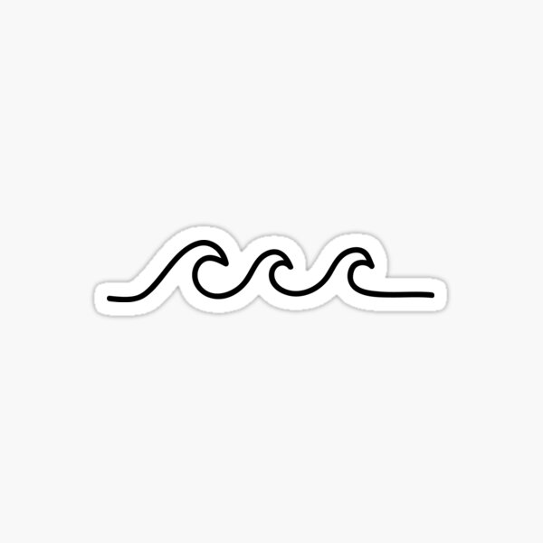 Triple Wave Sticker