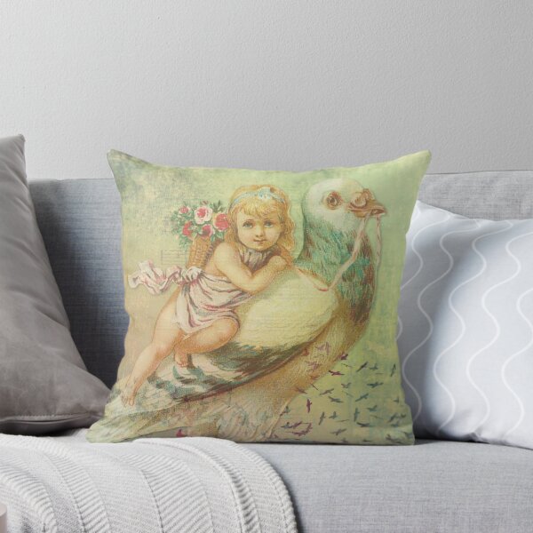 Item preview, Little Girl Cherub On A Very Large Bird designed and sold by DeeElle.