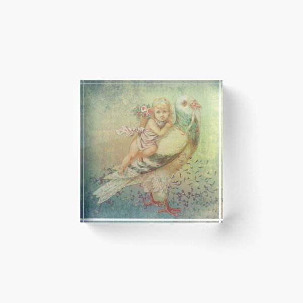 Item preview, Little Girl Cherub On A Very Large Bird designed and sold by DeeElle.