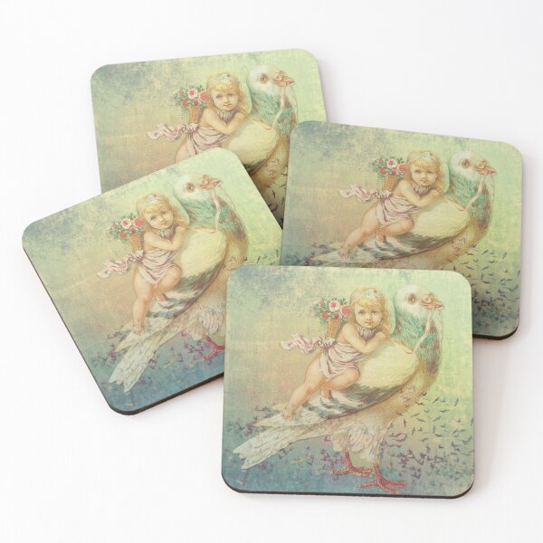 Item preview, Little Girl Cherub On A Very Large Bird designed and sold by DeeElle.