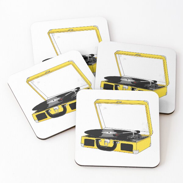 Item preview, Vintage Record Player Yellow designed and sold by KatharineArt.
