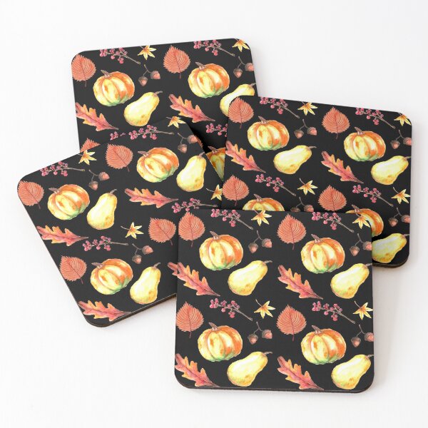 Item preview, Fall Autumn Pattern with Pumpkin Leaves and Acorns designed and sold by Jennifer Church.