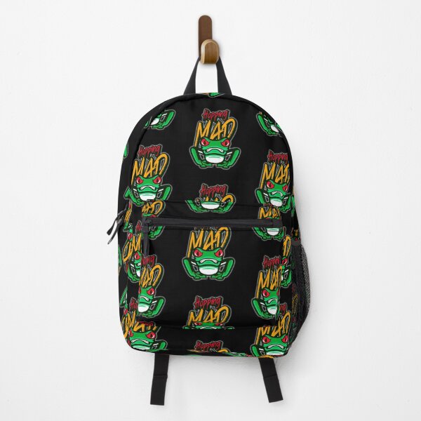 Item preview, Angry Frog Hopping Mad Glowing colorful Design designed and sold by UrTops.
