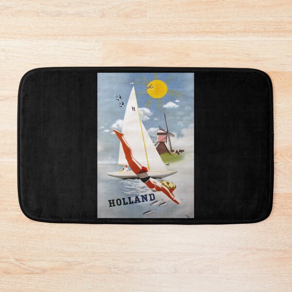 Aperçu de l'œuvre Holland poster retro créée et vendue par CorasPosters.