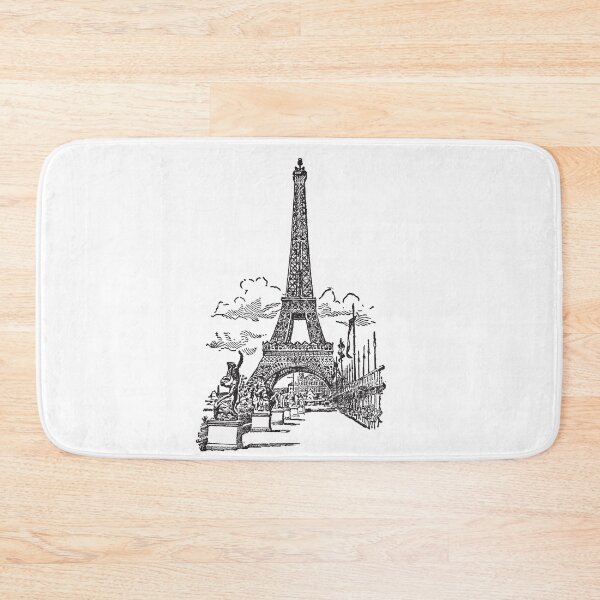 Item preview, eiffel tour black and white designed and sold by joshua pierre.