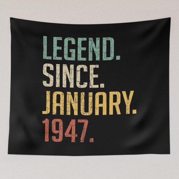 Item preview, Legend Since January 1947 74th Birthday Gift 74 Years Old Vintage January 1947 designed and sold by Takatv.