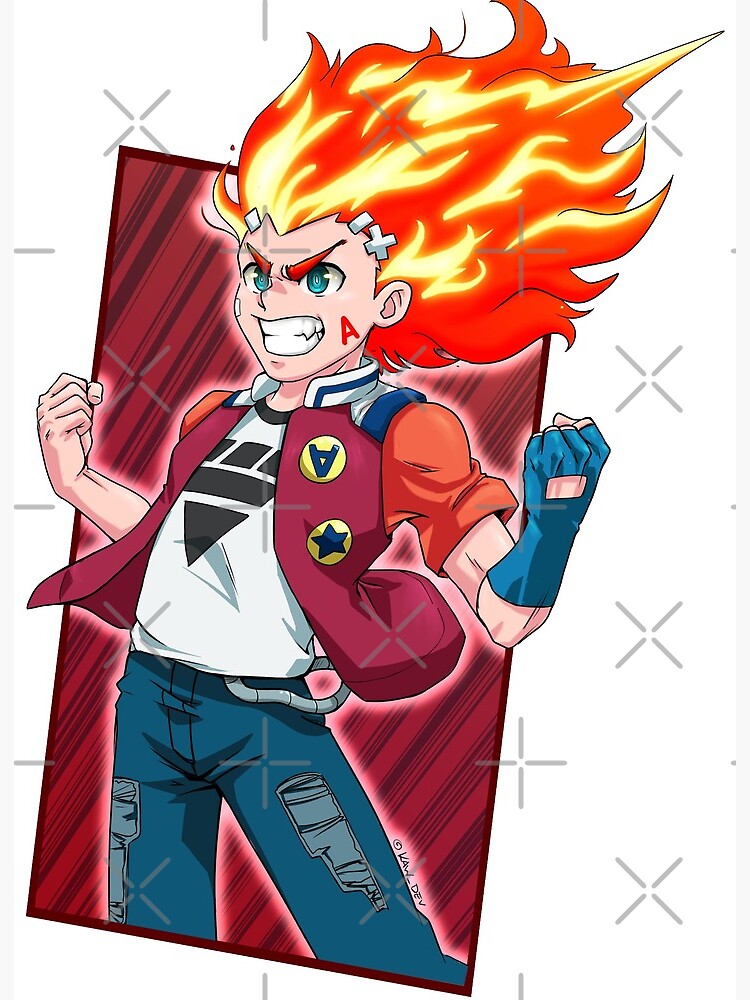 Xhan / Xavier Bogard from Beyblade Burst Art Board Print by Kaw