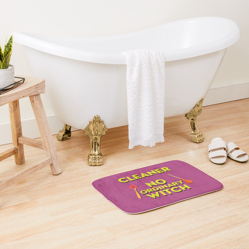 Cleaner No Ordinary Witch House Cleaner Gift Halloween Fun Bath Mat