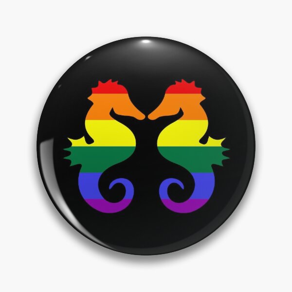 Item preview, Rainbow Seahorses Rainbow Pride By Bent Sentiments LGBT gay lesbian interest  designed and sold by bentsentiments.