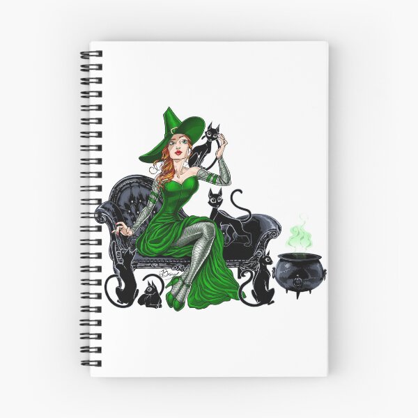 Item preview, Crazy Cat Witch, in Green & Red designed and sold by Brina Williamson.