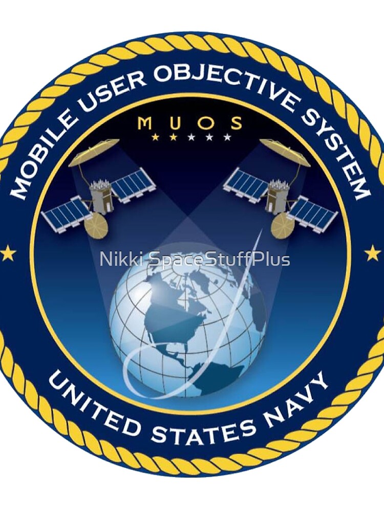 Thumbnail 3 of 3, Scarf, MUOS-5 Program Logo designed and sold by Spacestuffplus.