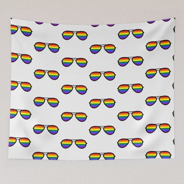Item preview, Rainbow Sunglasses Rainbow Pride By Bent Sentiments LGBT gay lesbian interest  designed and sold by bentsentiments.