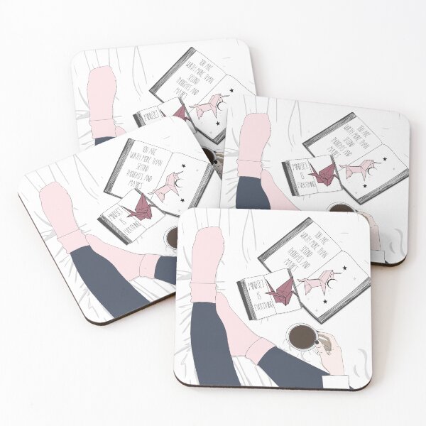Item preview, Cozy Lazy Day Coffee in Bed Graphic Art  designed and sold by Dollfacedesign.