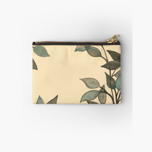 Item preview, Leaves branches II watercolor painting blue dark yellow  designed and sold by GittaG74.