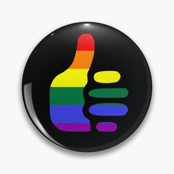 Artikelvorschau, Regenbogen Daumen hoch Regenbogen Stolz von Bent Sentiments LGBT Homosexuell Lesben Interesse entworfen und verkauft von bentsentiments.