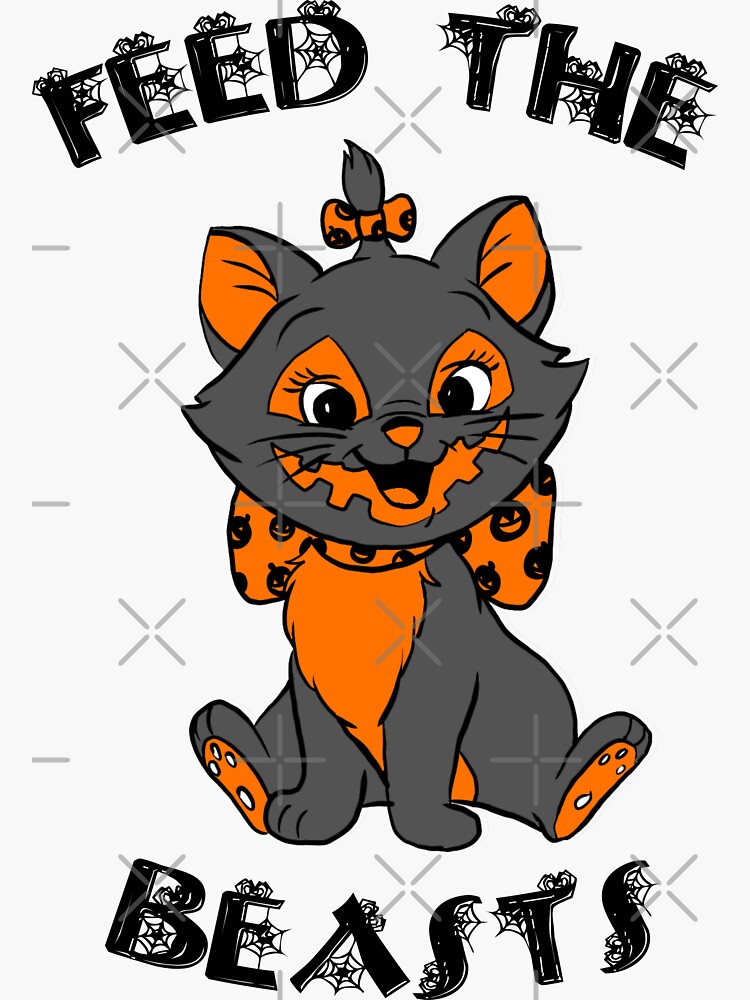 Hallokitty- Feed the Beasts Halloween (Designed by Jonathan Grimm Art) Proceeds Help Rescue Cats! by FeedTheBeasts