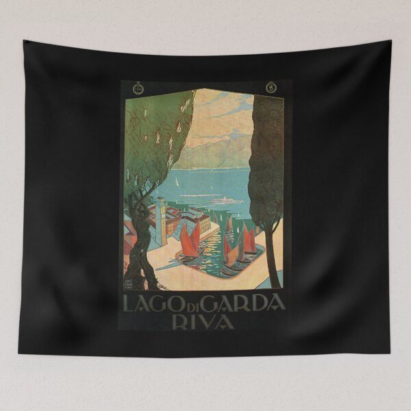 Item preview, Riva Lago di Garda retro poster designed and sold by CorasPosters.